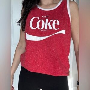 Over-sized Vintage Red Coca-Cola Tank Top